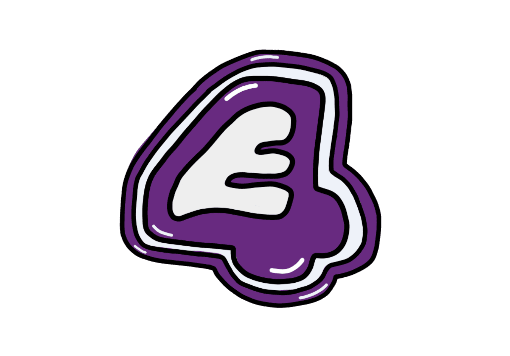 E4 Logo Graffiti Art